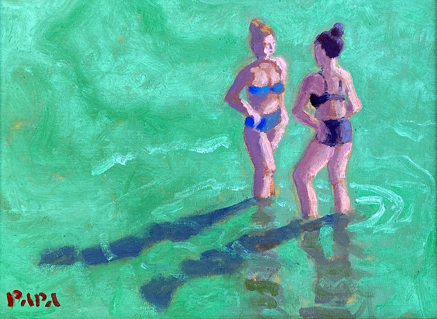 Bathers at Dubois Park by Ralph Papa